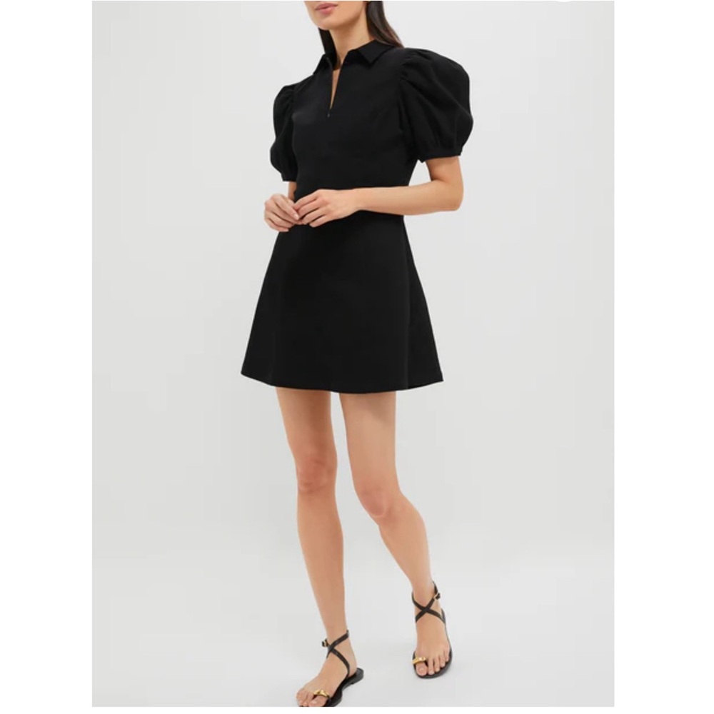 HYACINTH HOUSE Black Front Zip Denim Mini Dress SMALL - Picture 12 of 12